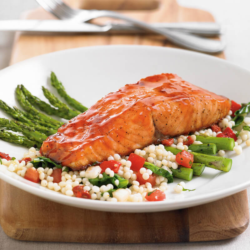 Cherry Chipotle Glazed Salmon Menu BJ's Restaurants and Brewhouse